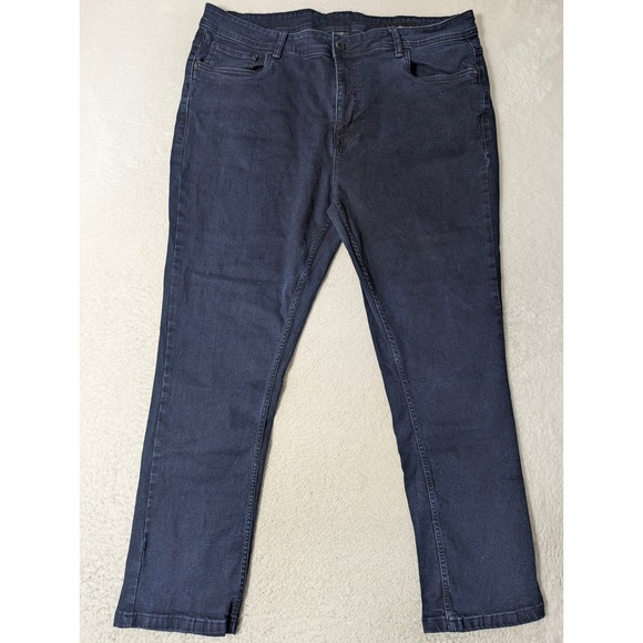 The Perfect Jean NYC Skinny Jeans Men 42x30 Blue Stretch Dark Wash Denim - Picture 6 of 9